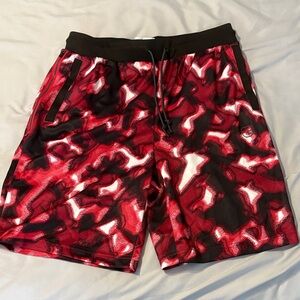 Men’s And1 Black and Red Athletic Shorts